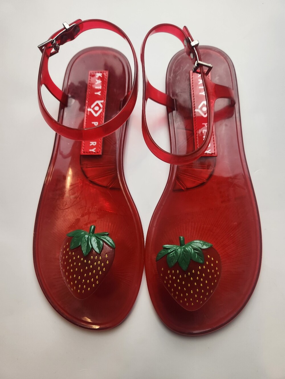 Katy Perry Collections Red Jelly Sandals